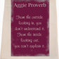 Aggie Proverb Tea Towel