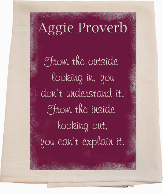 Aggie Proverb Tea Towel