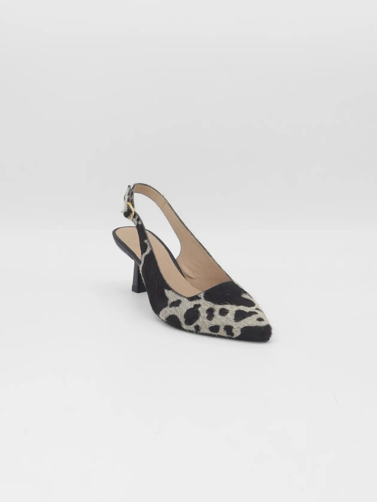 Stivali Flatirion Black Cow Print