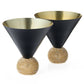 Diamond Studded Martini Glasses Set of 2