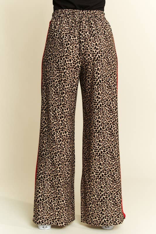 Leopard Print Trouser Pants