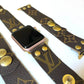 LV Apple Watch Band | Upcycled Designer Replacement Strap: 38/40/41