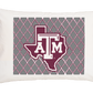 Texas A&M Quatrefoil Standard Pillowcase