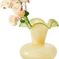 Verdant Bloom Hand-Blown Glass Flower Vase 