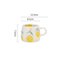 Cer Fruit Print Mugs | Coffee | Drinkware: Lemon