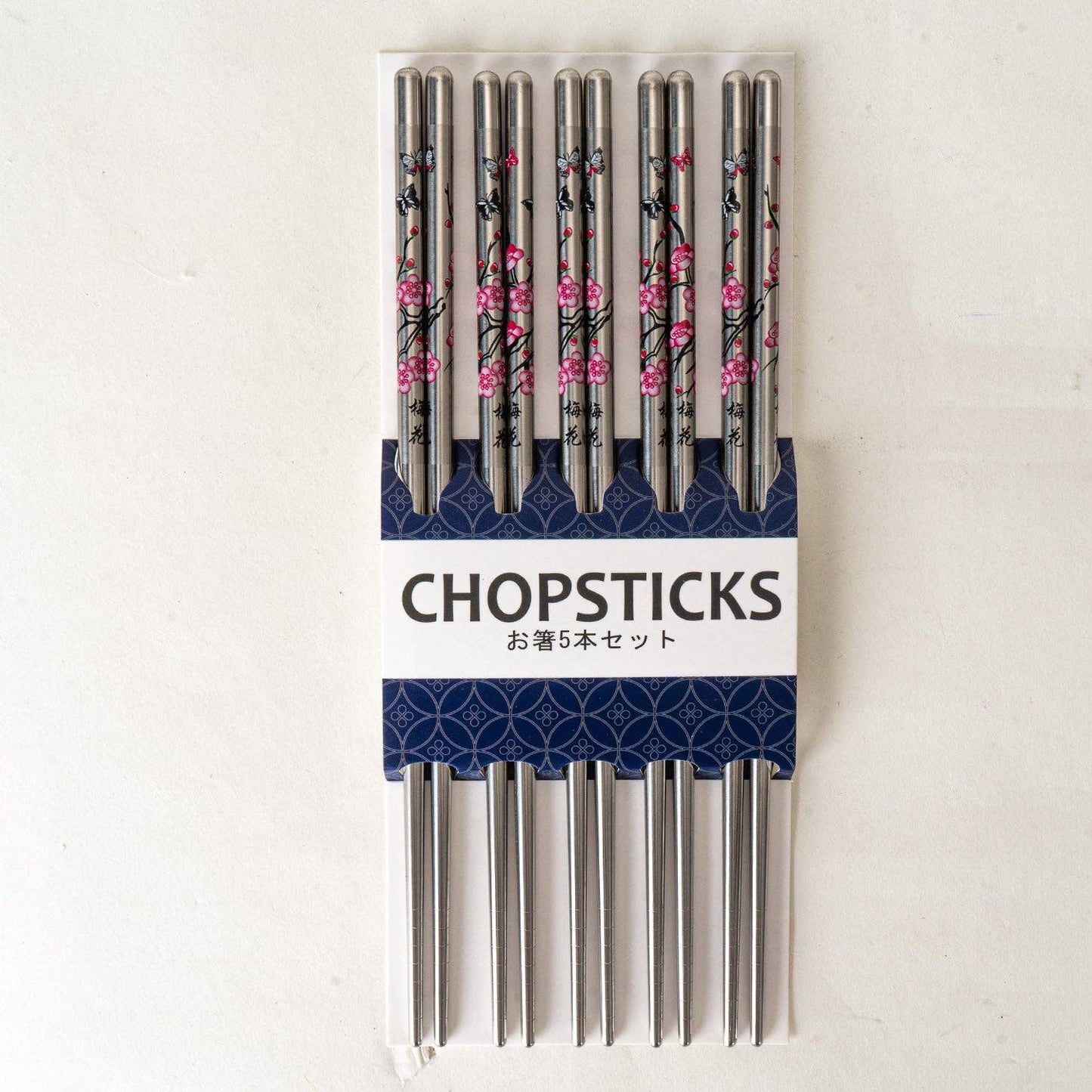 5 Piece Cherry Blossoms Chopsticks Set