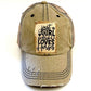 JUST A GIRL WHO LOVES HORSES DISTRESSED TRUCKER HAT: BLING / BLACK