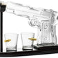 Pistol Gun Decanter Set