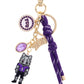 TCU Horned Frogs Cluster Bag Charm in Purple