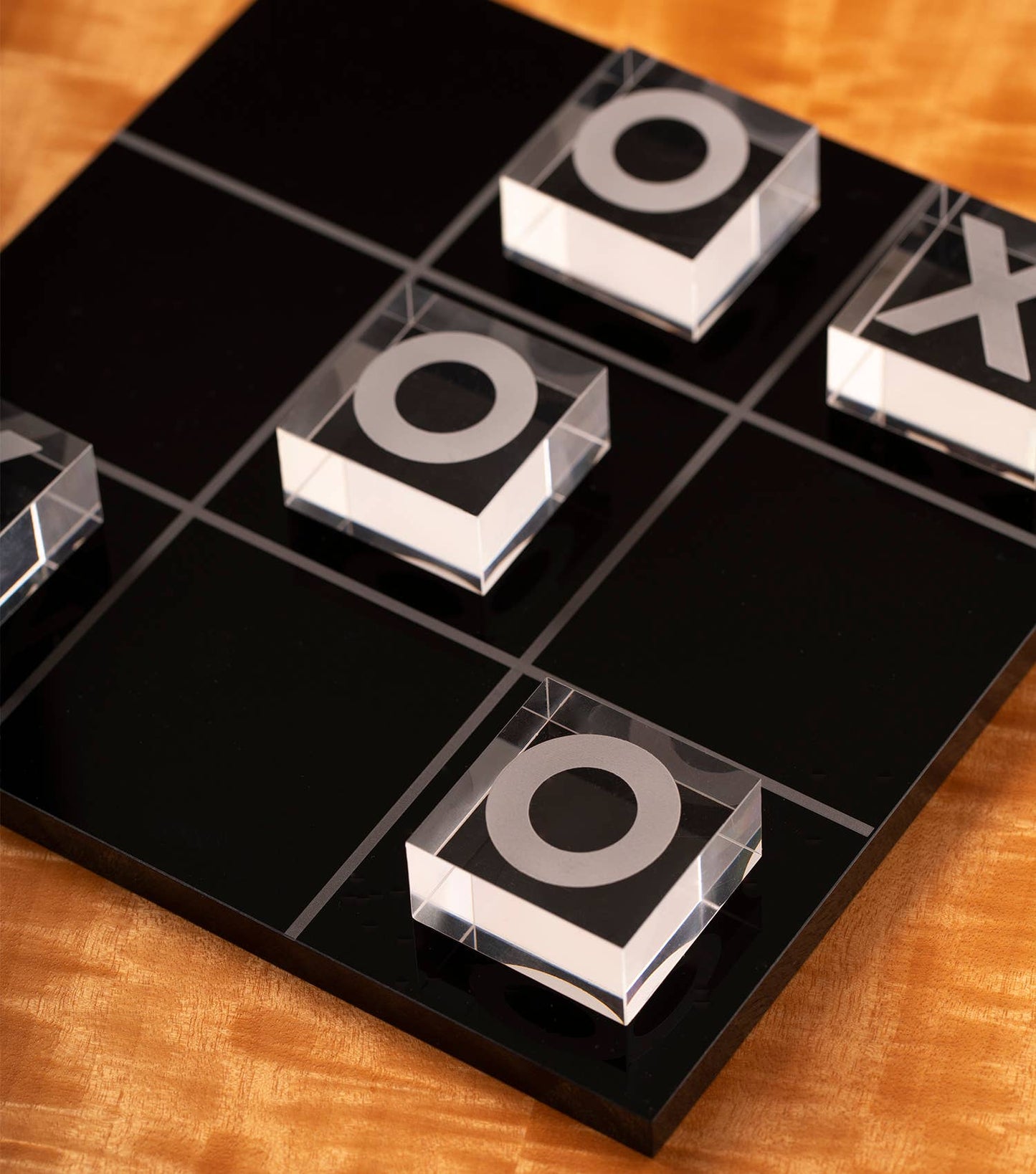 Acrylic Tic Tac Toe Set: Black