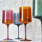 4 Muted Square Wine Glasses