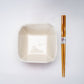 Phoenix Takeout Box Ceramic Serving Bowl with Chopsticks (16 oz)