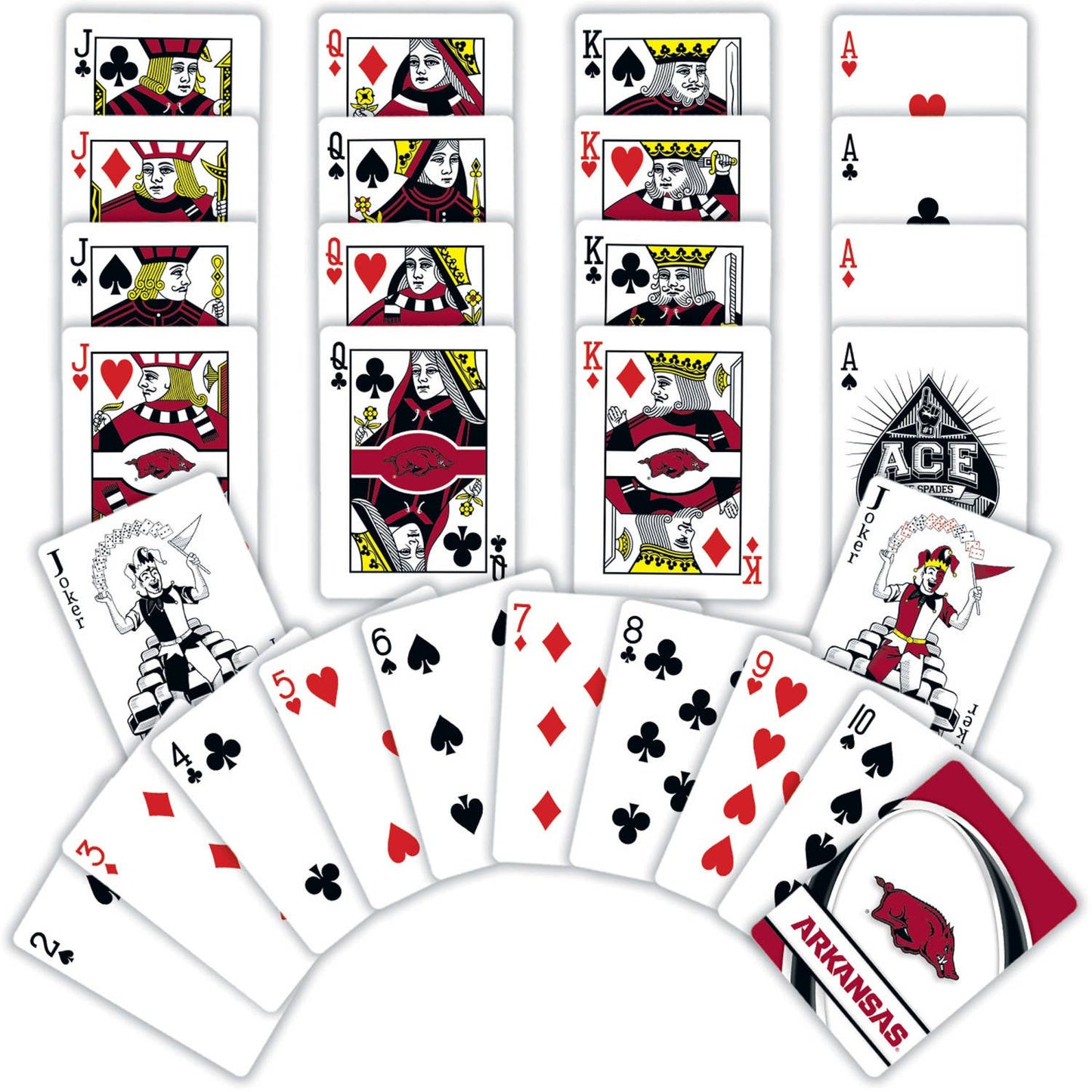 Arkansas Razorbacks Playing Cards