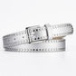 METALLIC RIVET  PU BELT: SILVER OS