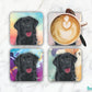 Labrador Black Set of 4 Coasters