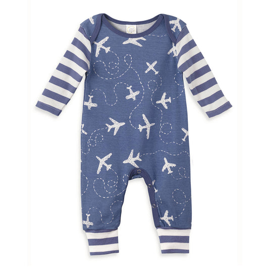 Baby Boy Airplanes Soft Cotton Romper