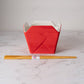 16oz 5"W x 4"H Takeout Box Serving Bowl With Chopsticks Dragon