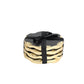 Lavi Black Marble Gold Organic Edge Coaster Set