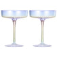 Khen Iridescent Ribbed Coupe|Set of 2