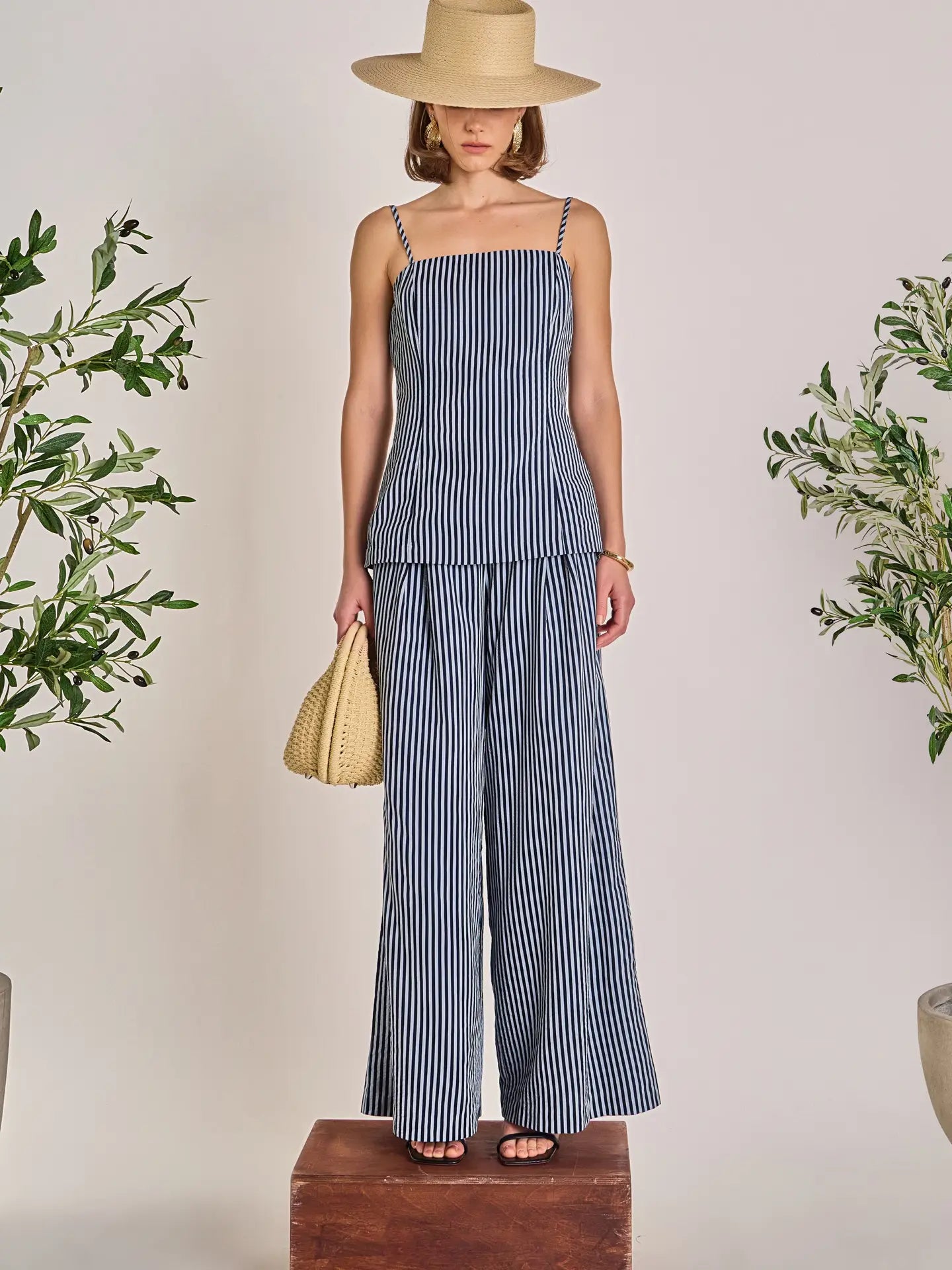 Striped Wide Leg Pant