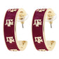 Texas A&M Aggies Enamel Logo Hoop Earrings