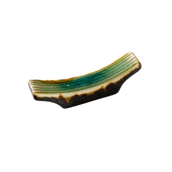 Midori Kanyu Porcelain Chopsticks Rest 2.5"L