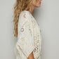 Crochet Woven Cardigan Top