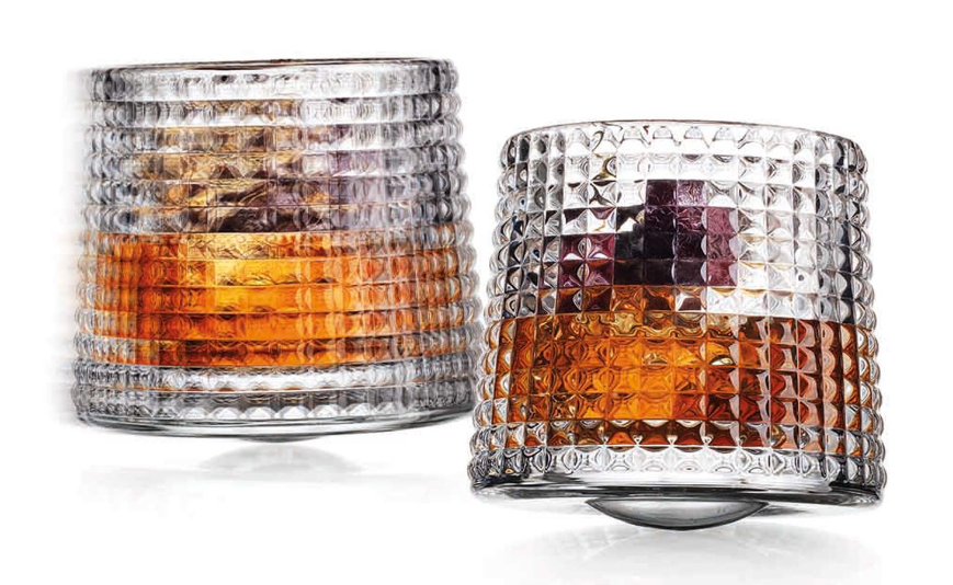 2 Revolve Spinning Whiskey Glasses