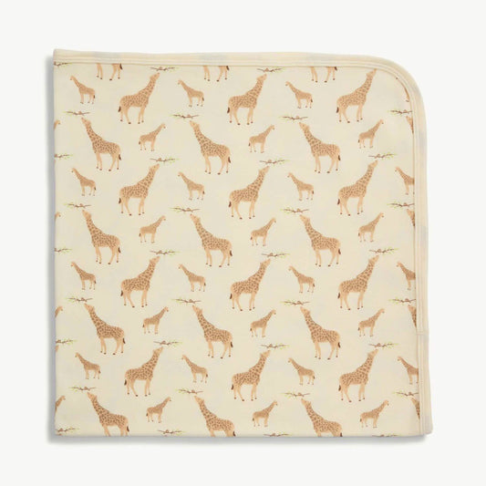 cream jolie giraffe soothing blanket