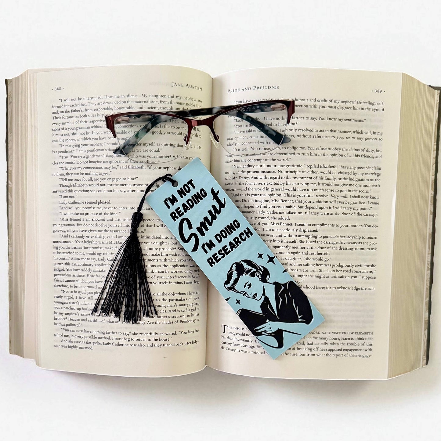 I'm Not Reading Smut, I'm doing Research 3D Bookmark