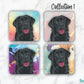 Labrador Black Set of 4 Coasters