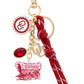 Oklahoma Sooners Cluster Bag Charm in Crimson