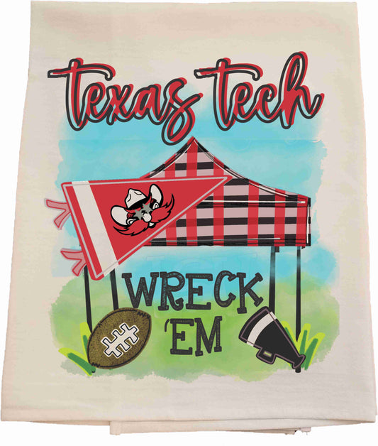 Texas Tech Tailgate Tent Tea Towels