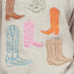 Western Embroidered Cowboy Boot Sweater
