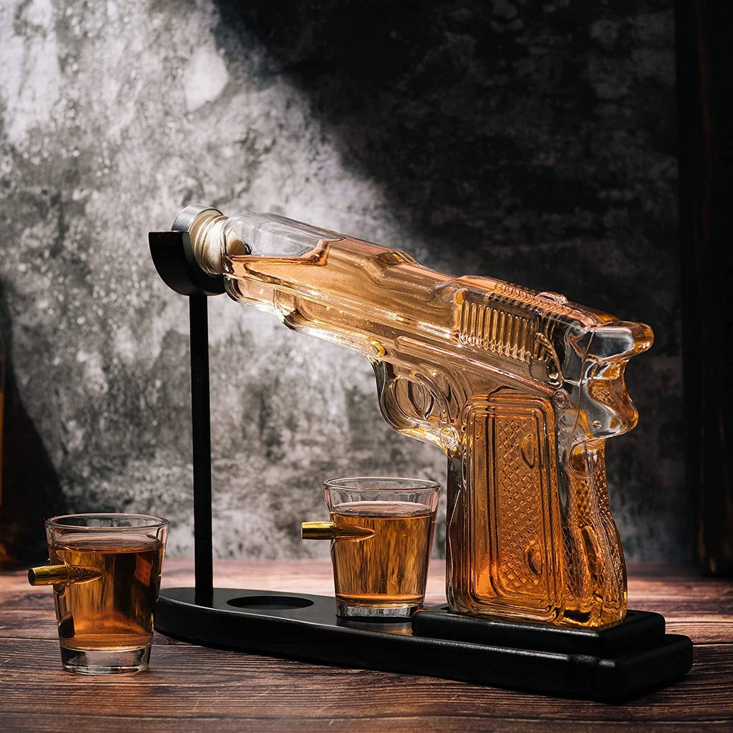 Pistol Gun Decanter Set