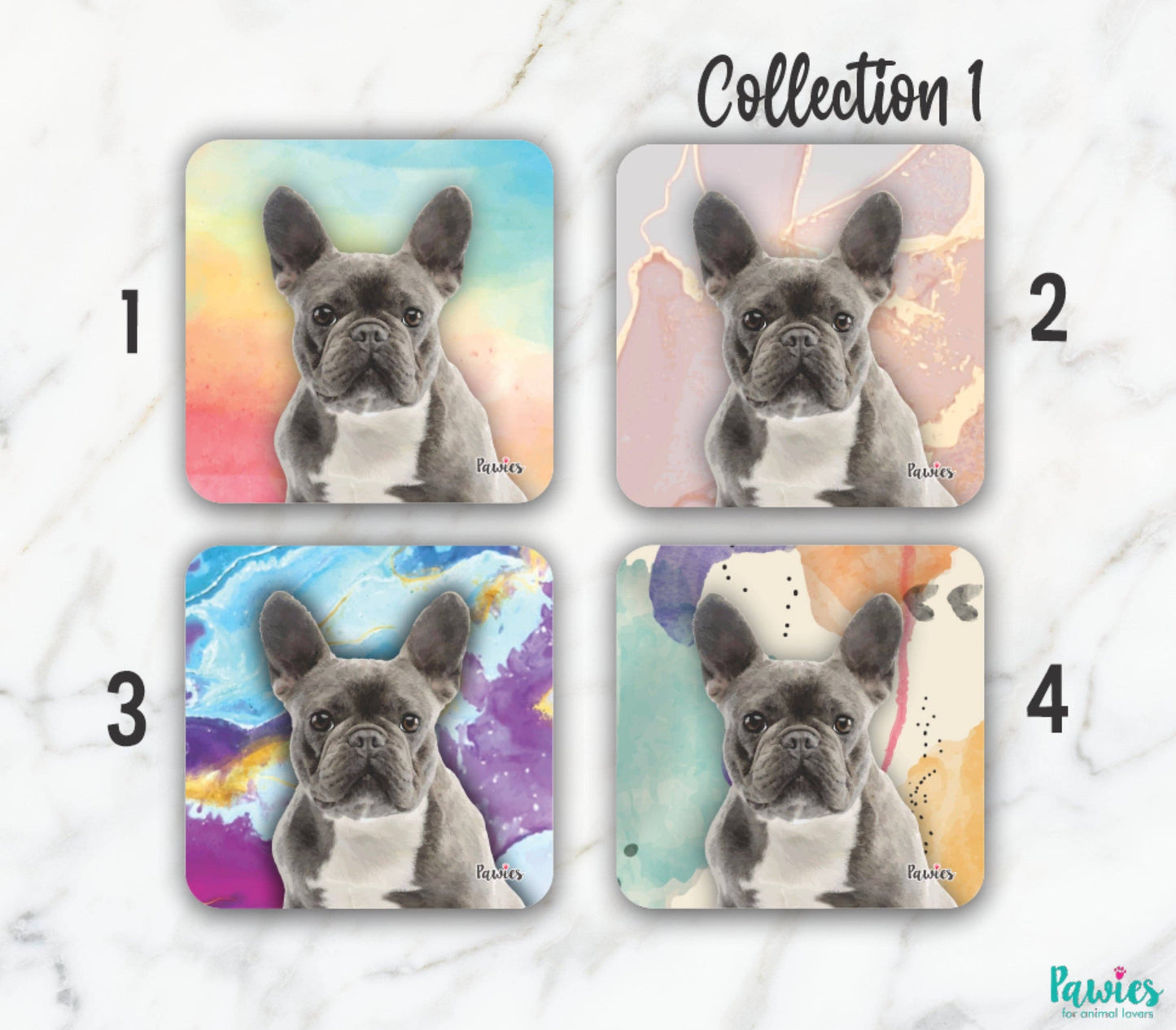 French Bulldog Set of 4 Coasters