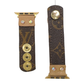 Apple Watch Band In Leather | Upcycled LV: LV & Bronze / 42/44/45