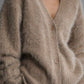 Fuzzy oversized button front cardigan