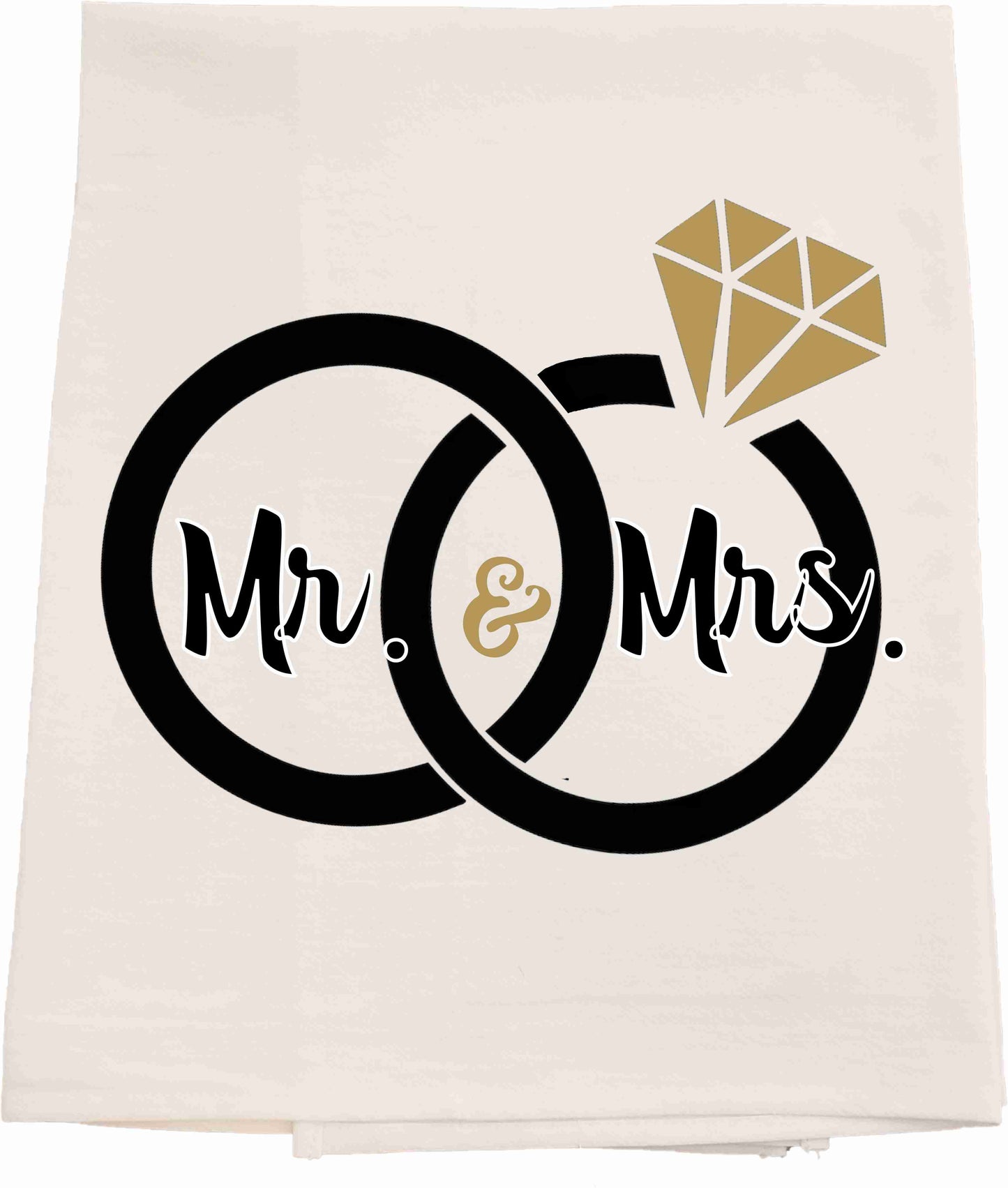 Mr. & Mrs. Ring Tea Towel