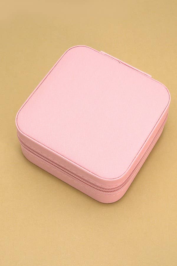 JEWELRY ORGANIZER TRAVEL BOX Pink