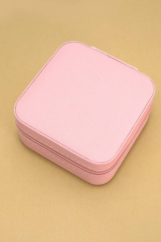 JEWELRY ORGANIZER TRAVEL BOX Pink