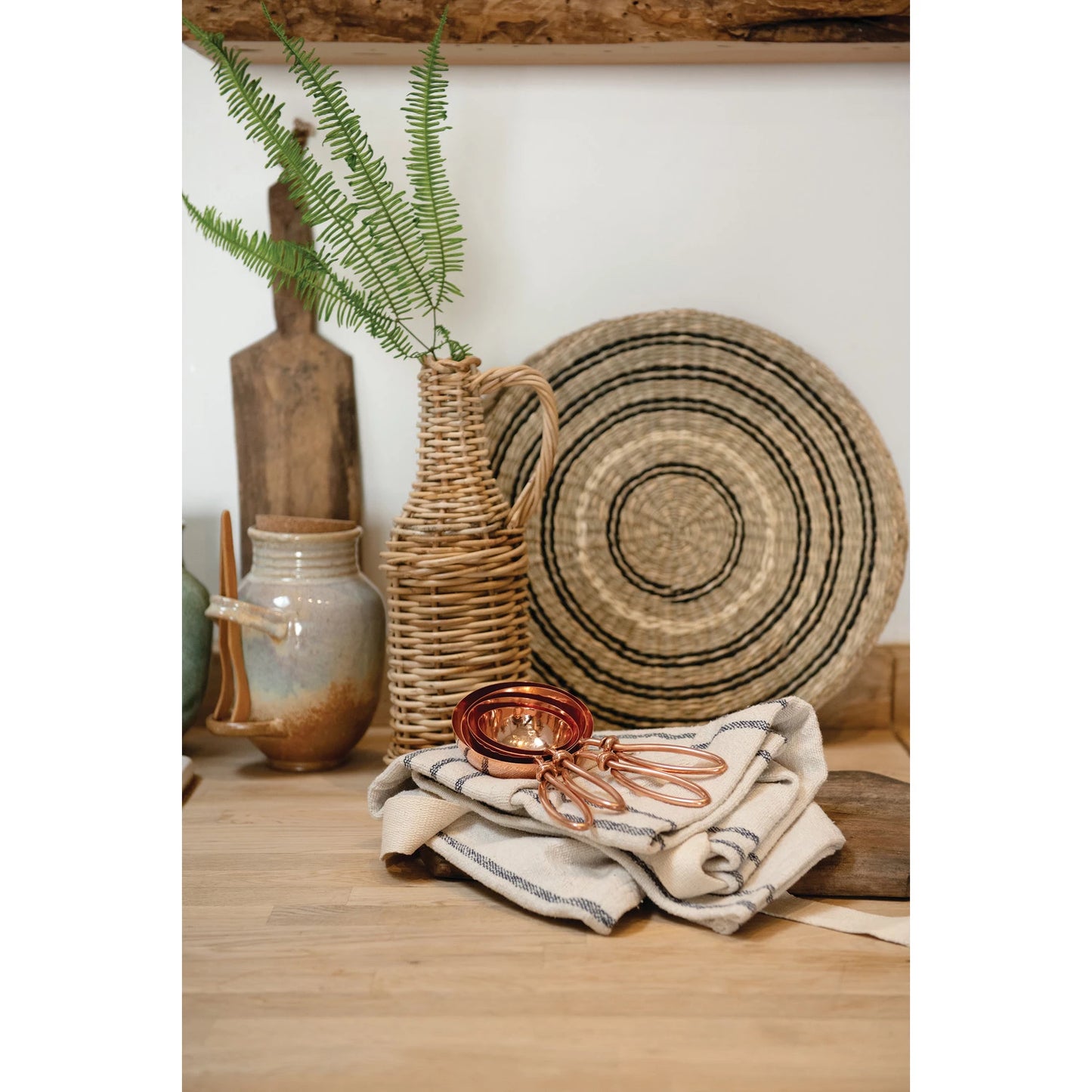 Hammered Stainless Steel Scoops