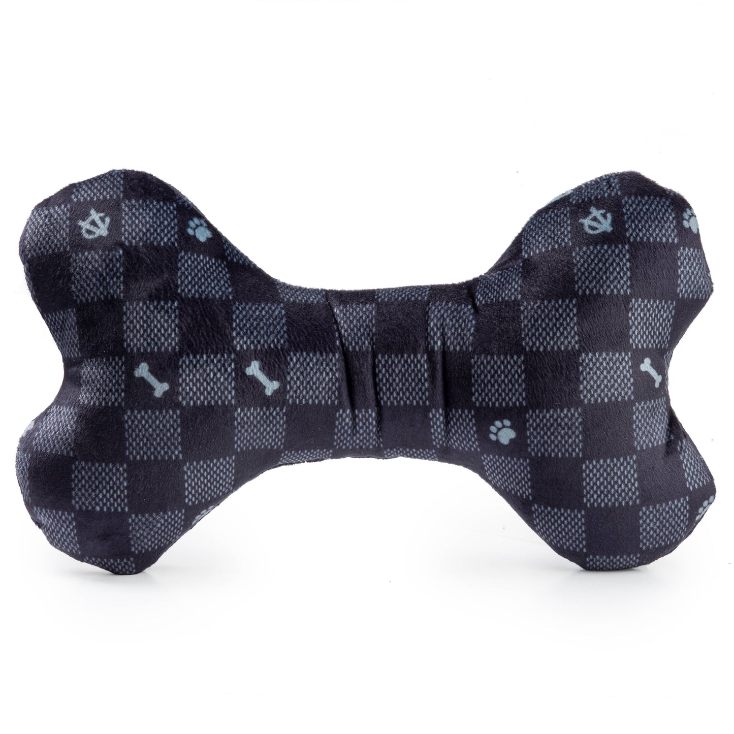 Black Checker Chewy Vuiton Bone  Small