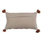 Cotton Lumbar Pillow Suzani Embroidery & Tassels