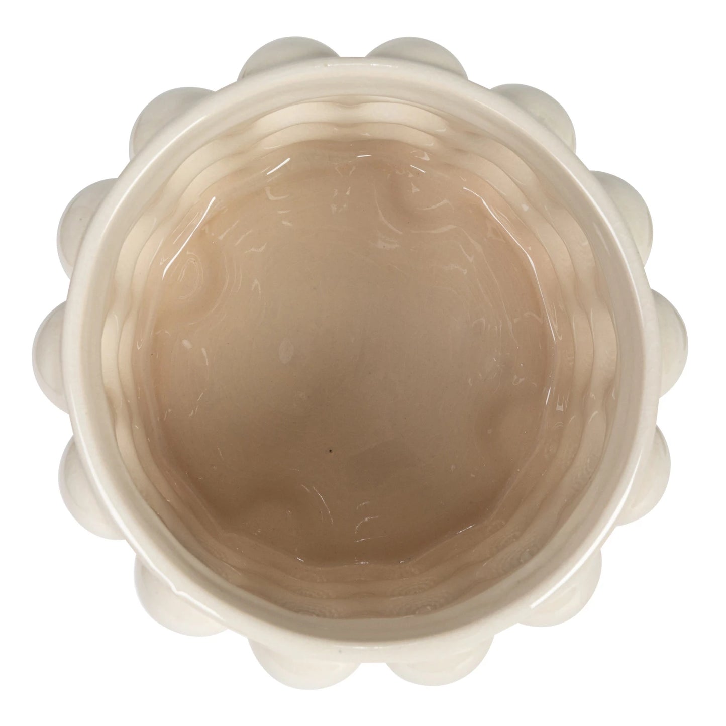 Stoneware Canister w/ Raised Dots