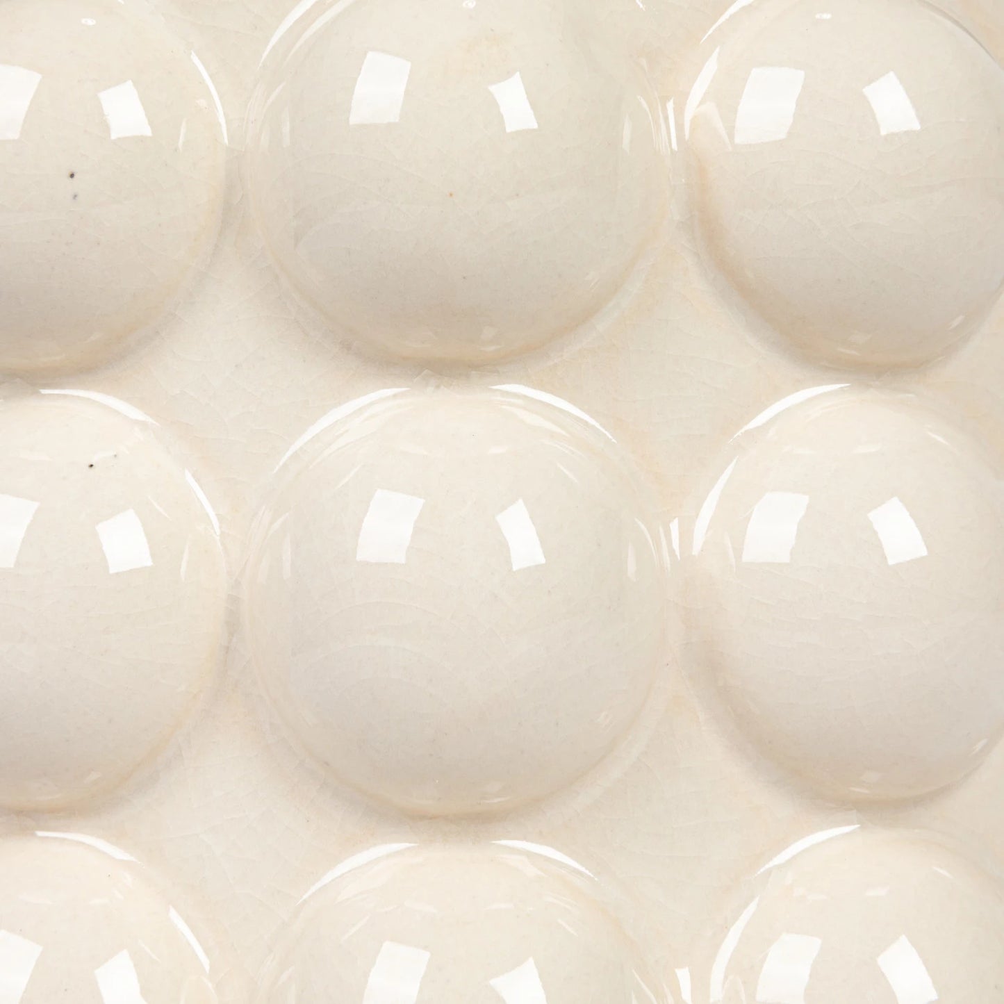 Stoneware Canister w/ Raised Dots