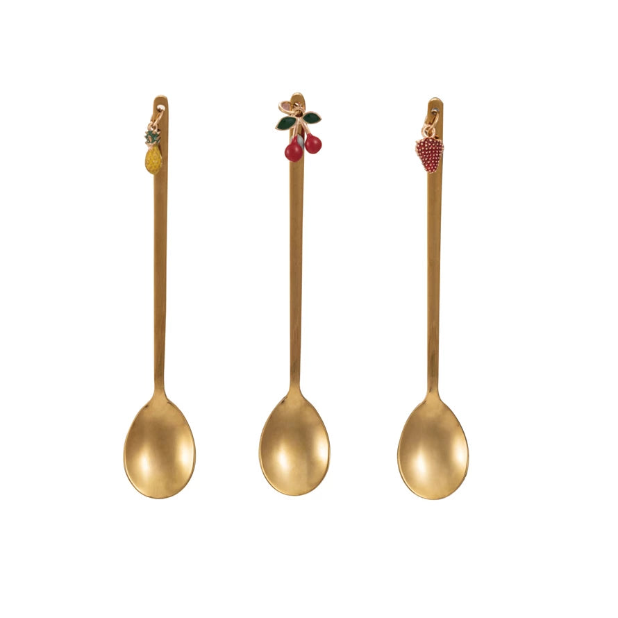Stainless Steel Spoon w/  Charm