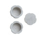 Marble Scalloped Stackable Pinch Pots w/ Lid, Set of 2
