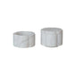 Marble Scalloped Stackable Pinch Pots w/ Lid, Set of 2
