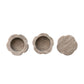 Marble Scalloped Stackable Pinch Pots with Lid, Set of 2